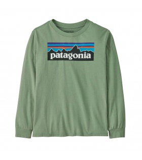 Детска Блуза Patagonia Kid's P-6 Logo Long- Sleeved T-Shirt